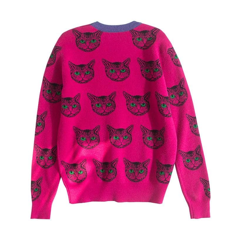 Pink cat outlet jumper