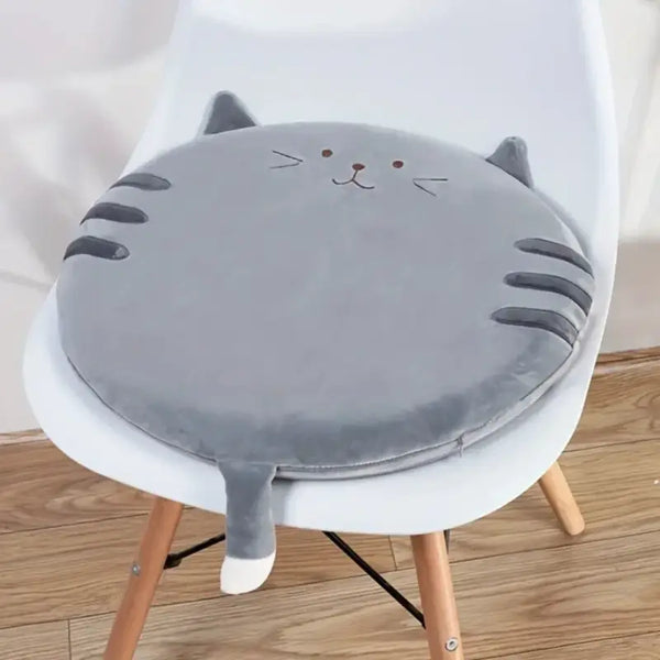 Housse de chaise ronde forme de chat