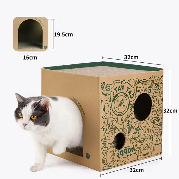 Cabane en Carton pour Chat