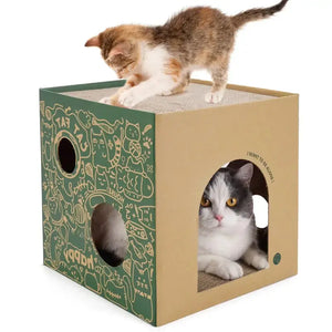 Cabane en Carton pour Chat