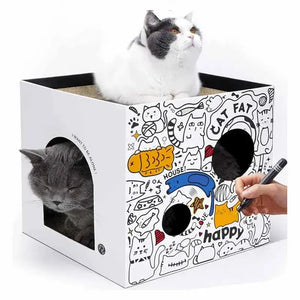 Cabane en Carton pour Chat