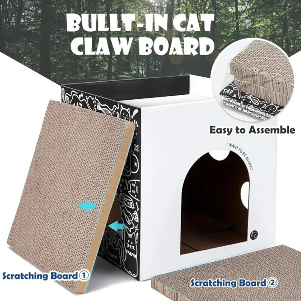 Cabane en Carton pour Chat