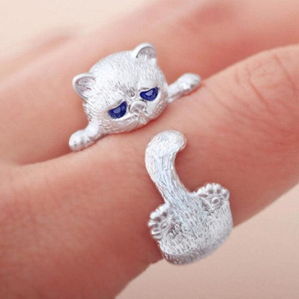 White Cat Ring Orderkeen