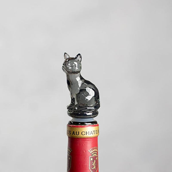 Bouchon de bouteille en forme de chat en résine WINEKAT™