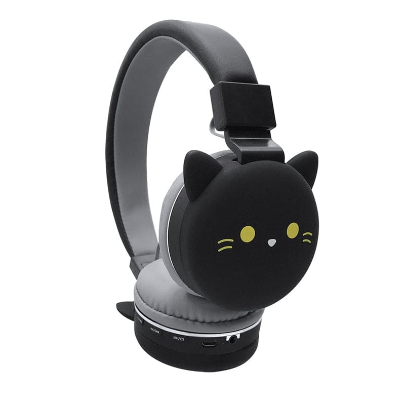 Casque Bluetooth – Casque filaire avec oreilles de chat mignonnes