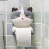 Distributeur papier toilette mural chat kawaii ROLSYKAT™ chat, Maison / Décoration,