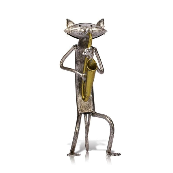 Statuette artisanale Chat musicien FURNYKAT™ Maison / Décoration, musicien, statuettes chat