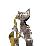 Statuette artisanale Chat musicien FURNYKAT™ Maison / Décoration, musicien, statuettes chat