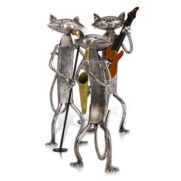 Statuette artisanale Chat musicien FURNYKAT™ Maison / Décoration, musicien, statuettes chat