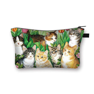 Trousse cosmétique motifs de chat LOSIKAT™ accessoires, Fournitures / papeterie, trousse,